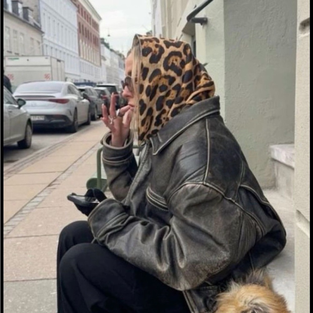 Leopard Print Scarf